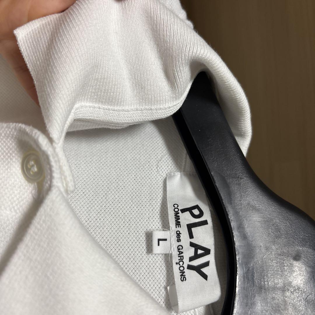 PLAY COMME des GARÇONS ポロシャツ L ネイビー PLAY COMME des GARONS ネイビー ポロシャツ L｜Yahoo!フリマ