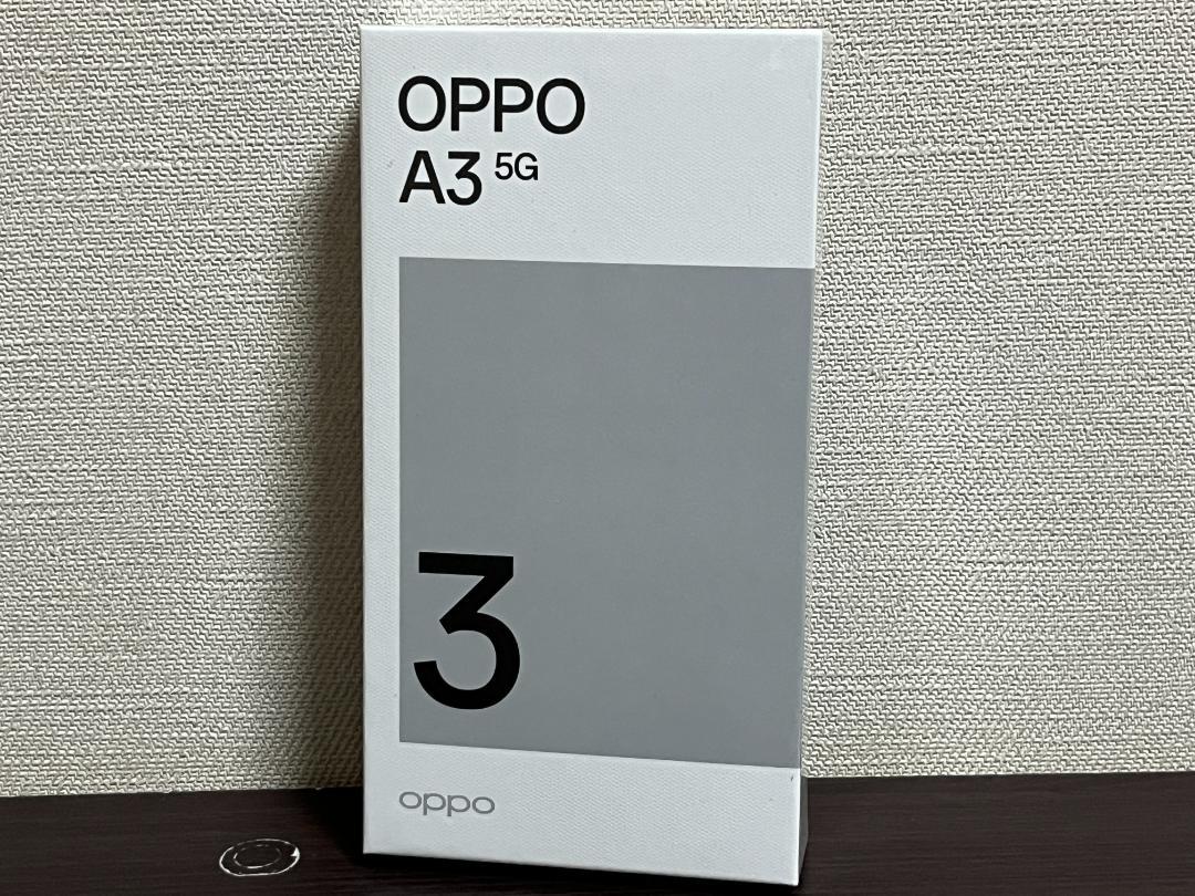 新品未開封/OPPO A3 5G ブラック(Y!mobile) SIMフリー