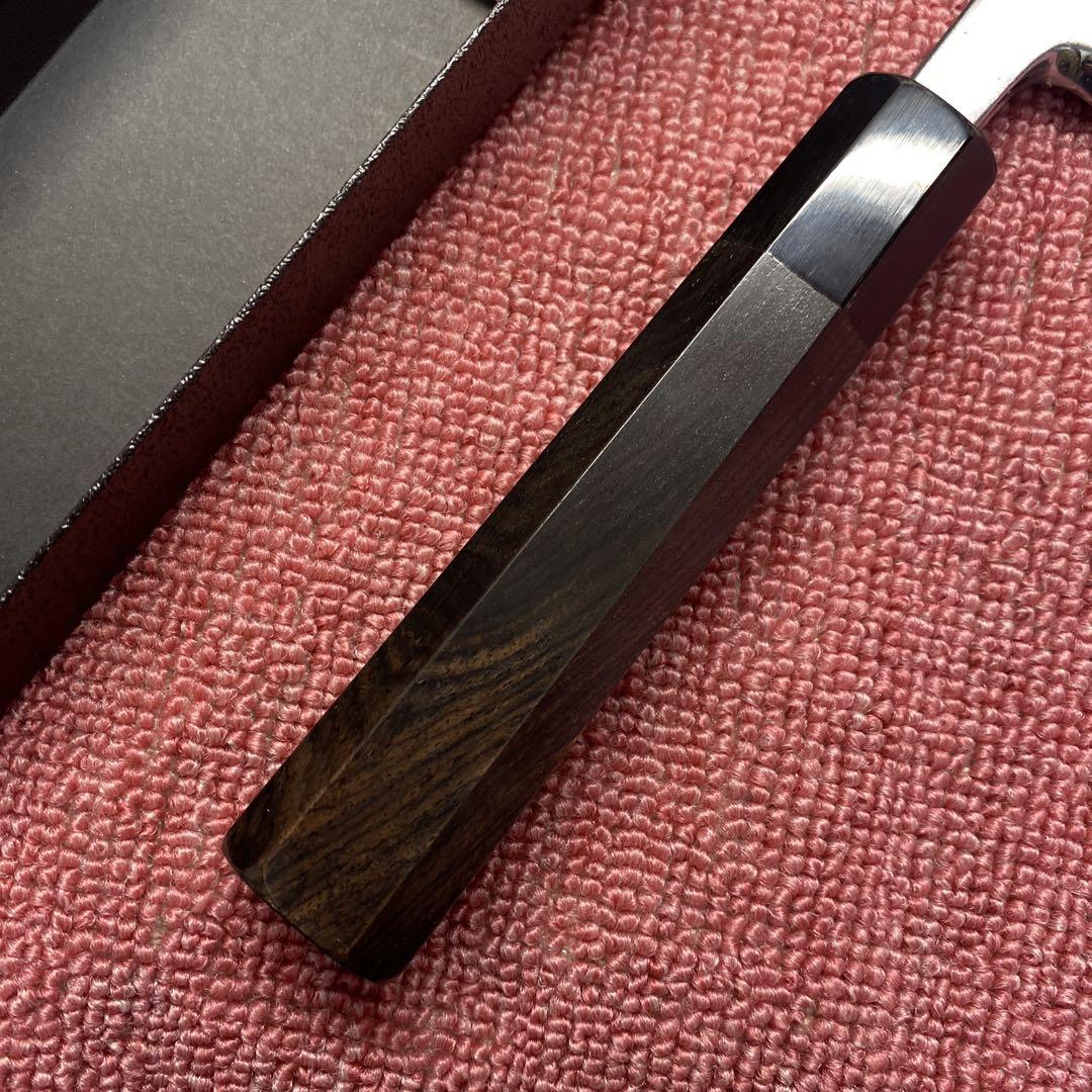 青二鋼　出刃包丁　180㎜　　6寸 青二鋼 切付出刃包丁 180㎜ 6寸