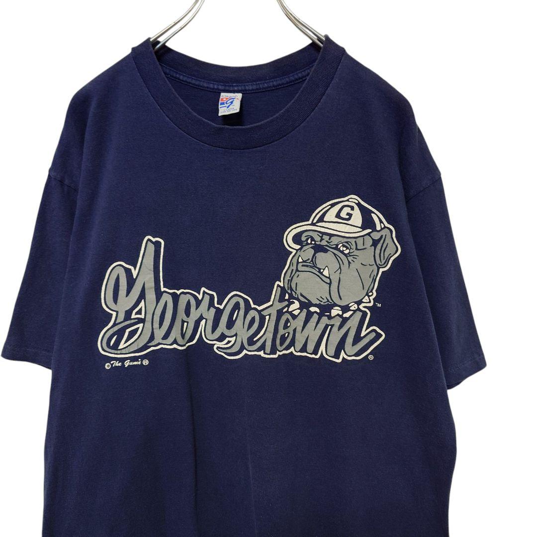 90's シングルステッチ ジョージタウン大学 カレッジTシャツ A-3466