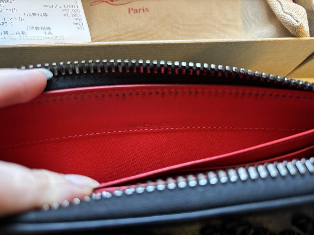 Christian Louboutin 長財布　メンズファスナー　ルブタン