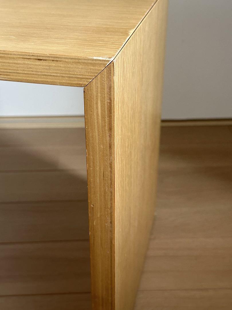 無印良品　コの字の家具　積層合板　オーク材　幅７０ｃｍ