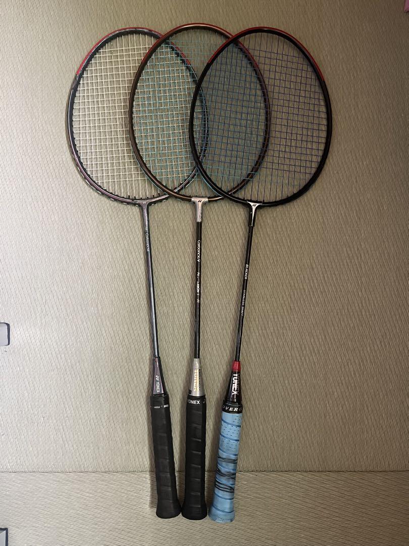 バドミントン ラケット　ヨネックス3本SET