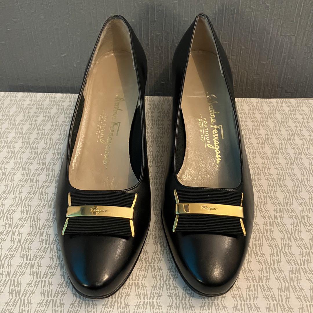 美品 サルヴァトーレ フェラガモ Salvatore Ferragamo パンプス