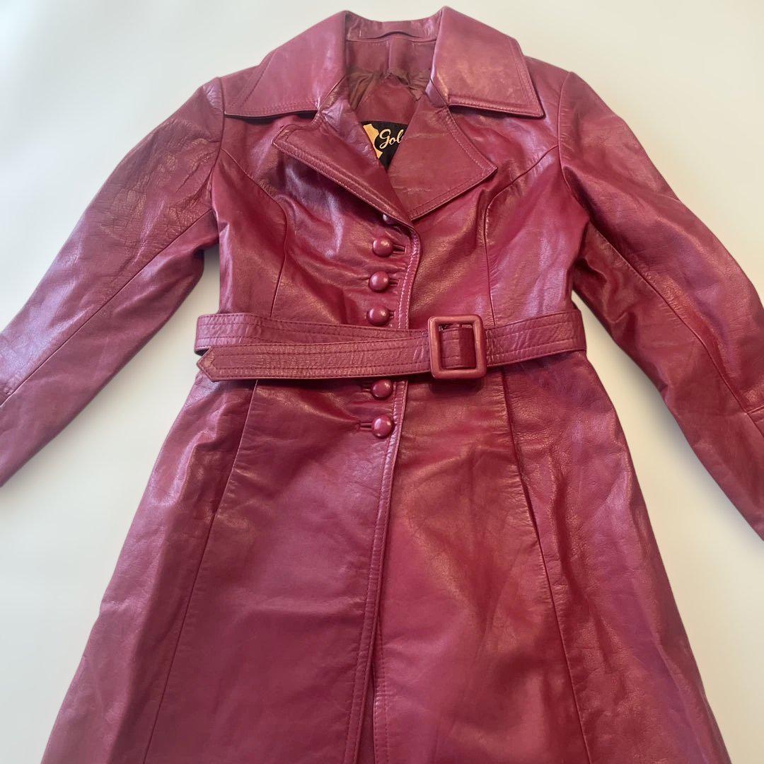 golden Leather 本革　レディース　古着　 レトロ　60s