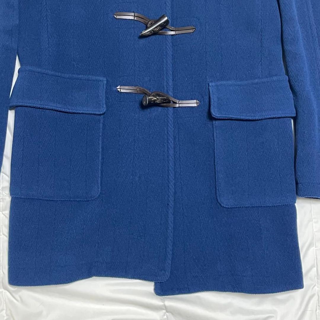 美品　シップス　ダッフルコート　バロムブローサ　ヘリンボーン　ブルー　近年モデル