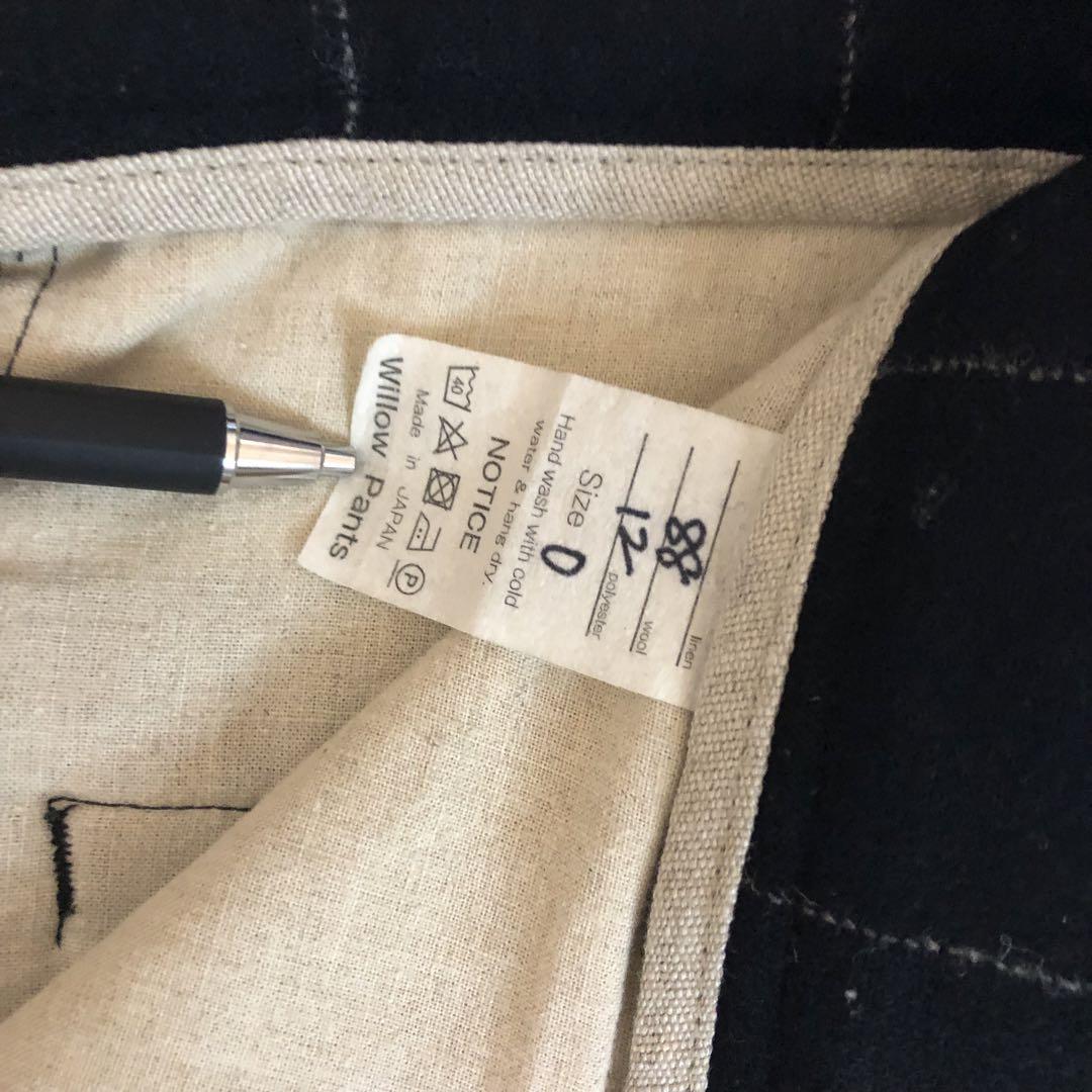 willow pants ウインドーペン チェック柄パンツ