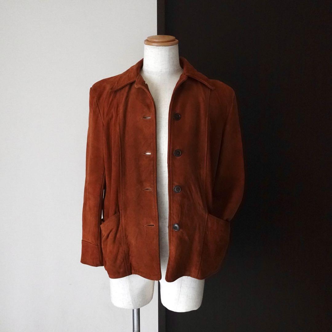 【70s】Vintage Suede Leather Jacket USA製