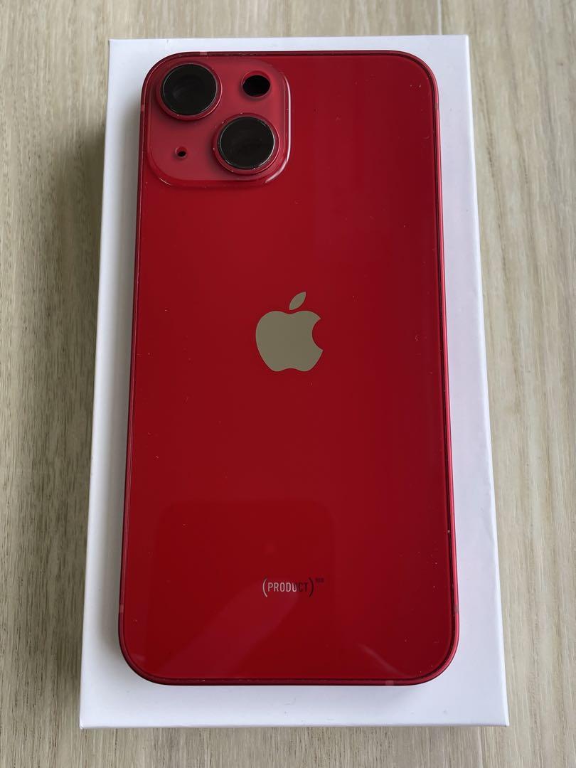 ①【純正☆工具付き】iPhone 13 mini 赤 バックパネル 防水