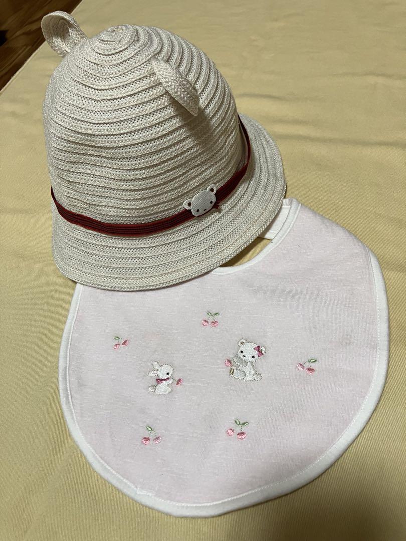 ファミリア　くま耳帽子　スタイのセット　美品