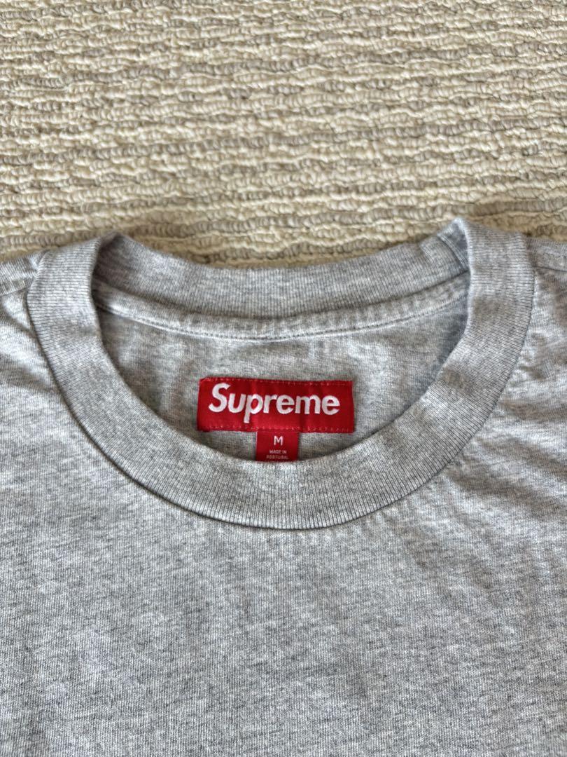 Supreme Small Box L/S Tee 23fw ヘザーグレー　M