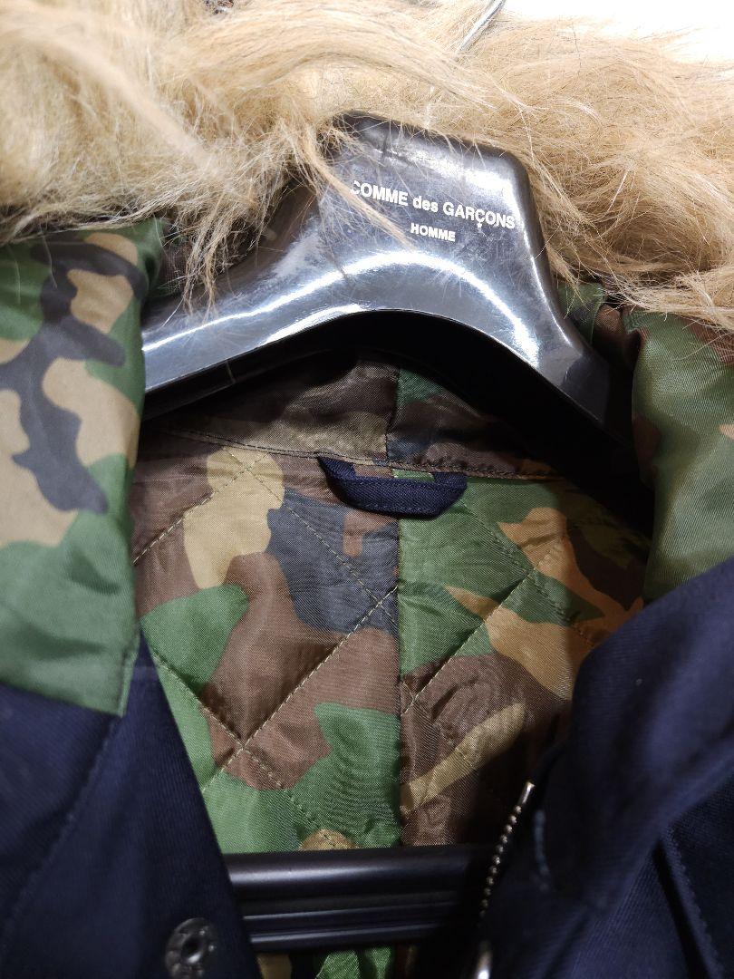 美品☆SOPHNET ソフネット モッズコート 中綿 裏地迷彩柄 カモフラ柄
