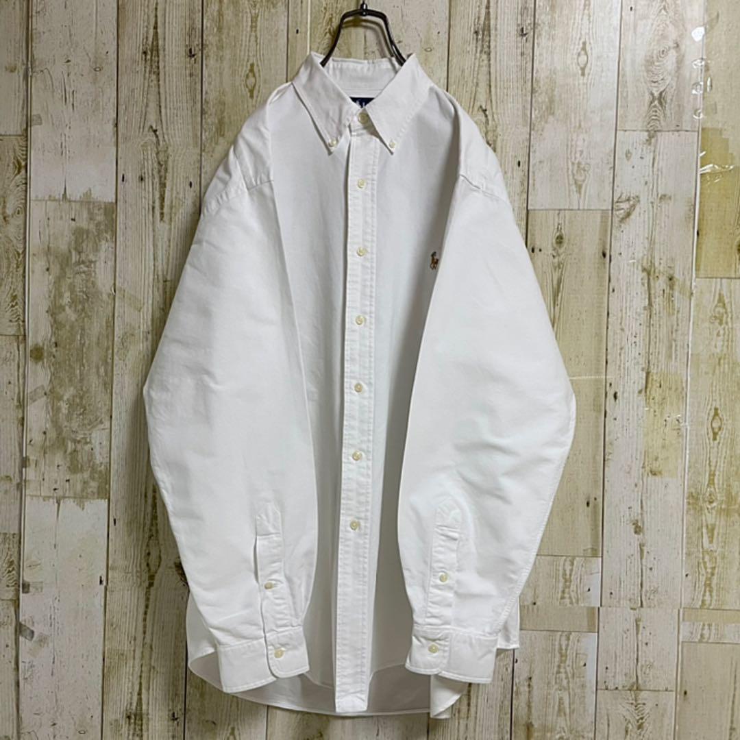 【おまとめ】 90s ラルフローレン 刺繍ポニー BD 長袖シャツ 2XL相当 ホワイト 白 FVnI7-m22075801499 のためにも