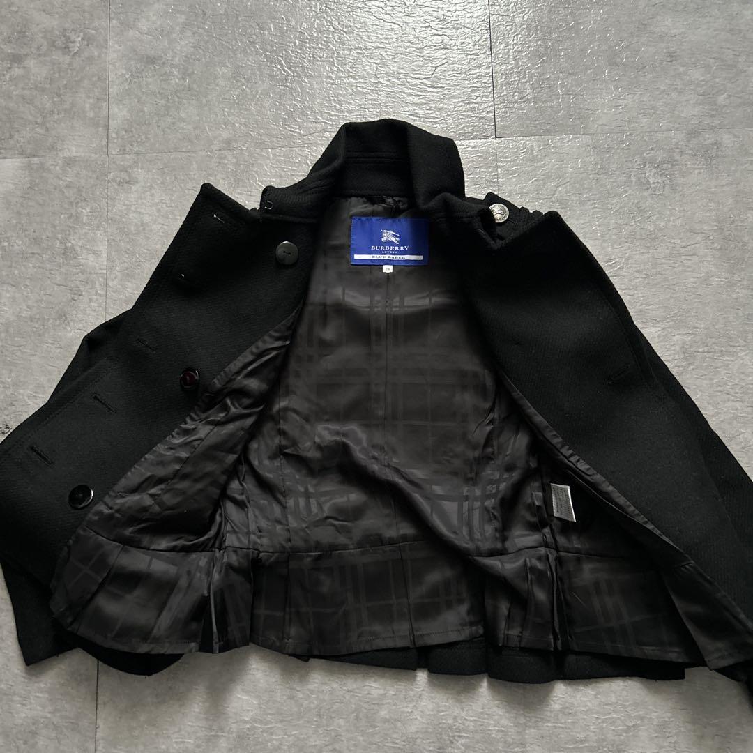 タグ付き未使用品BURBERRY　BLUELABEL ブラック ジャケット 38 タグ付き未使用品BURBERRY BLUELABEL ブラック ジャケット 38