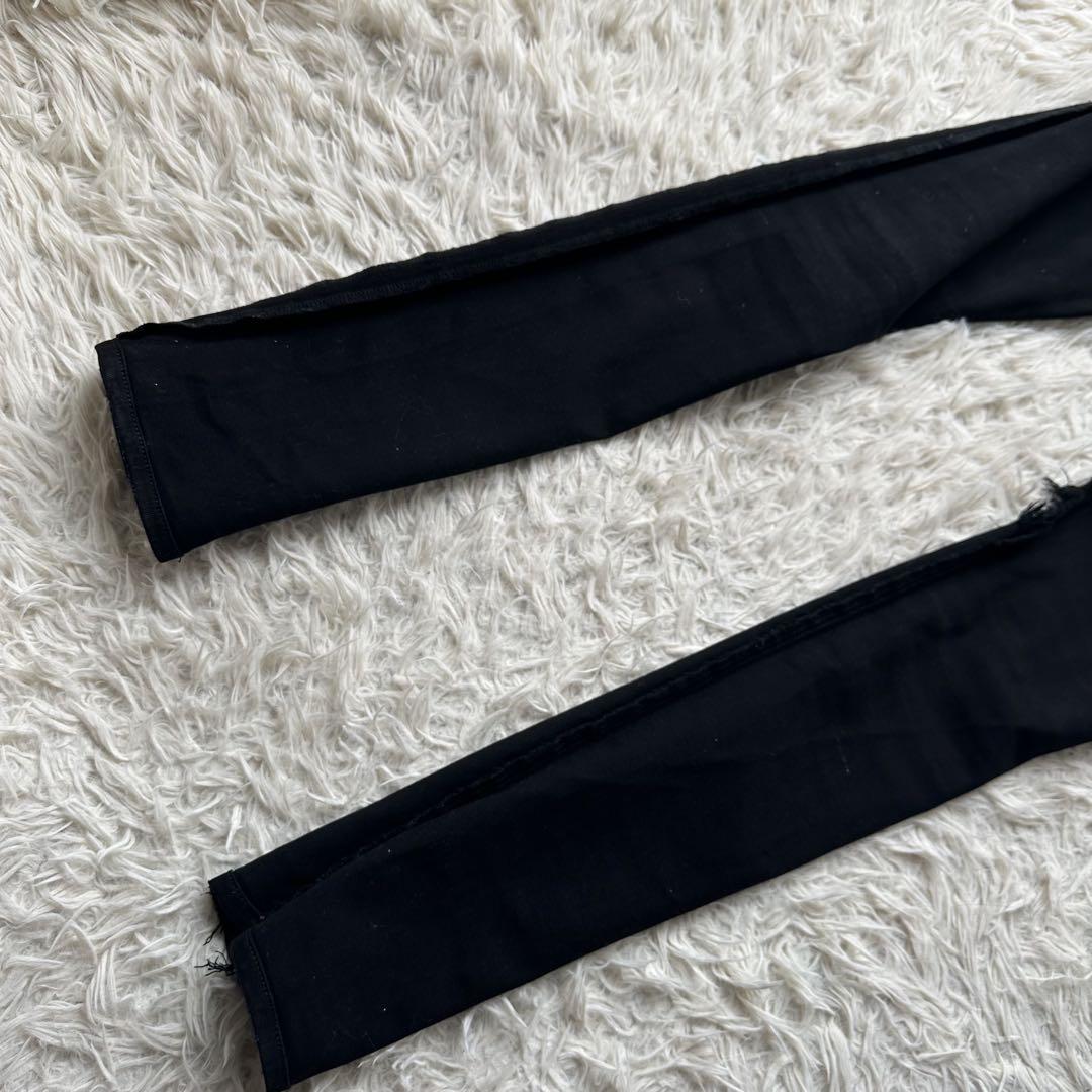 美品　AMIRI　アミリ　グリッター　ラメ　スキニー　ジーンズ　黒　ダメージ