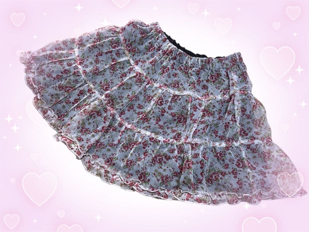 花柄スカート❤️