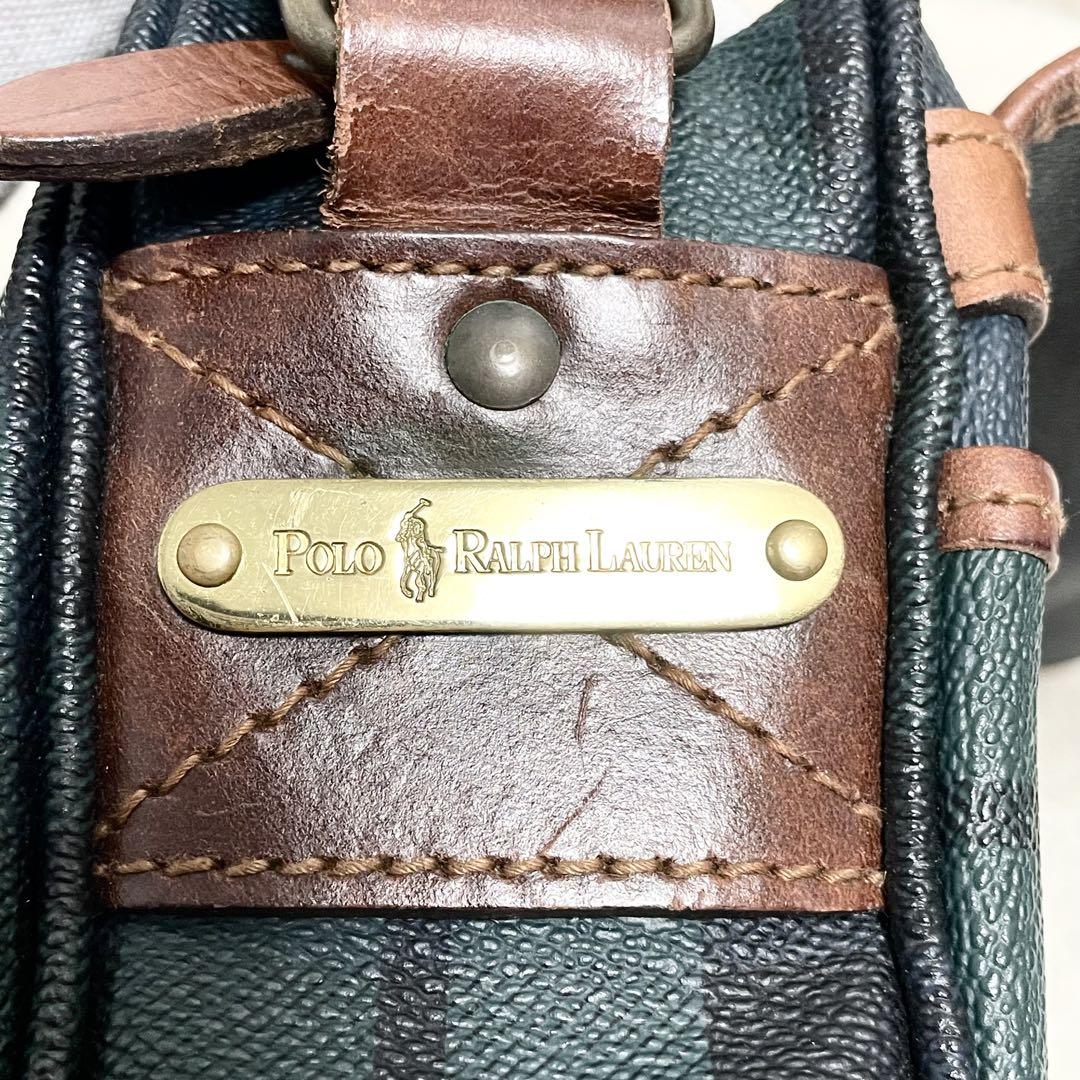 ポロラルフローレン　ブラックウォッチ　メッセンジャーバッグ 美品 美品 ポロラルフローレン ショルダーバッグ メッセンジャー