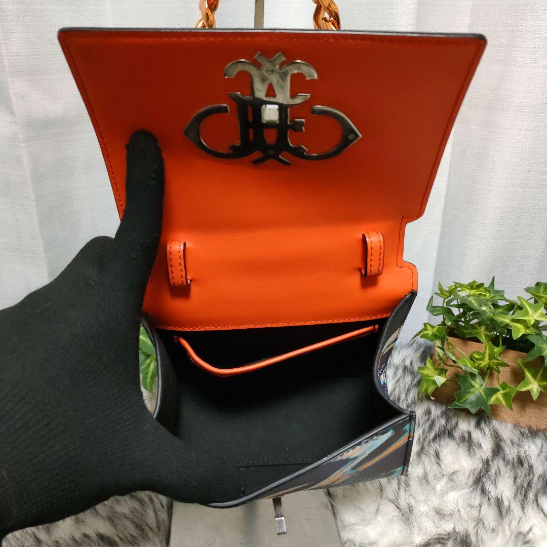 ✨美品✨EMILIO PUCCI 総柄 レザーバッグ マルチカラー レディース