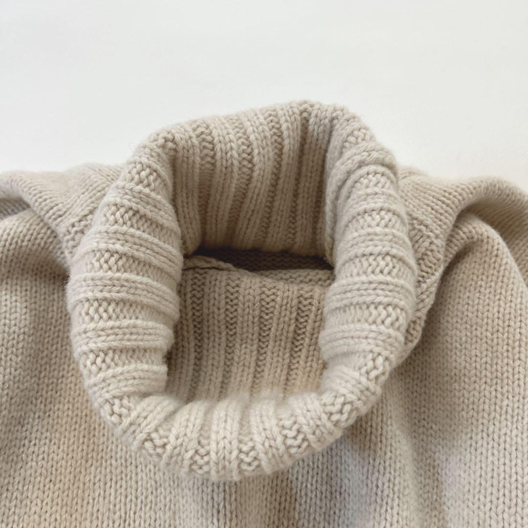 【定番人気】ギャルリーヴィ ファインウール タートルニット プルオーバー*美品 【定番人気】ギャルリーヴィ ファインウール タートルニット プルオーバー*美品