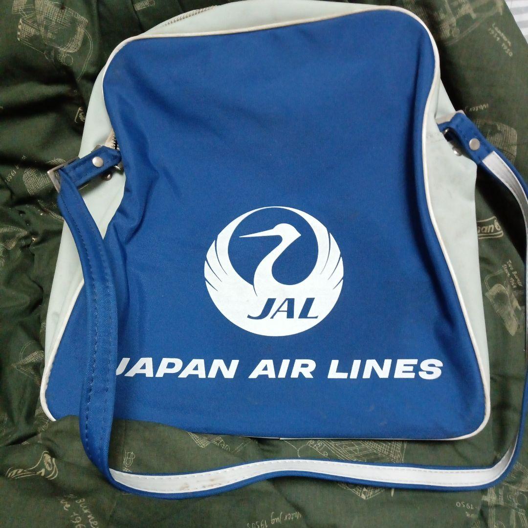 海外個人輸入 ショルダーバッグ JAL 1960年代搭乗者配布 アンティーク 青 メルカリ - 旅行かばん・小分けバッグ