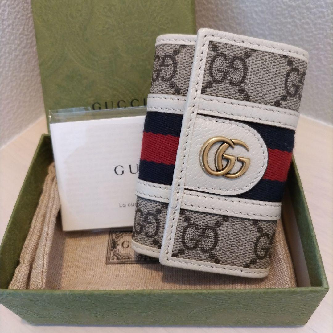 １着でも送料無料 新品 メルカリ - キーケース オフィディア GGロゴ GUCCI 小物