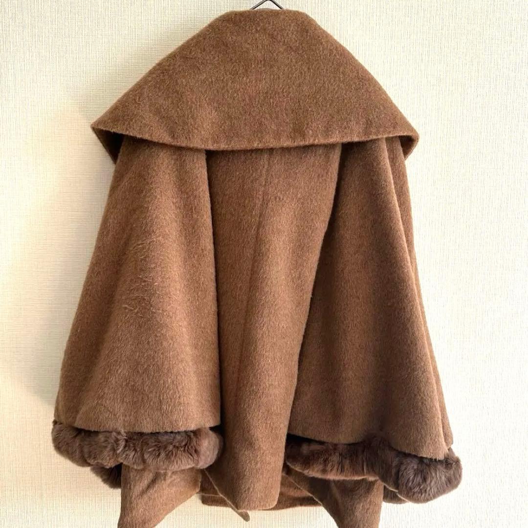 TO BECHIC トゥービーシック アルパカ ポンチョ ケープコート40