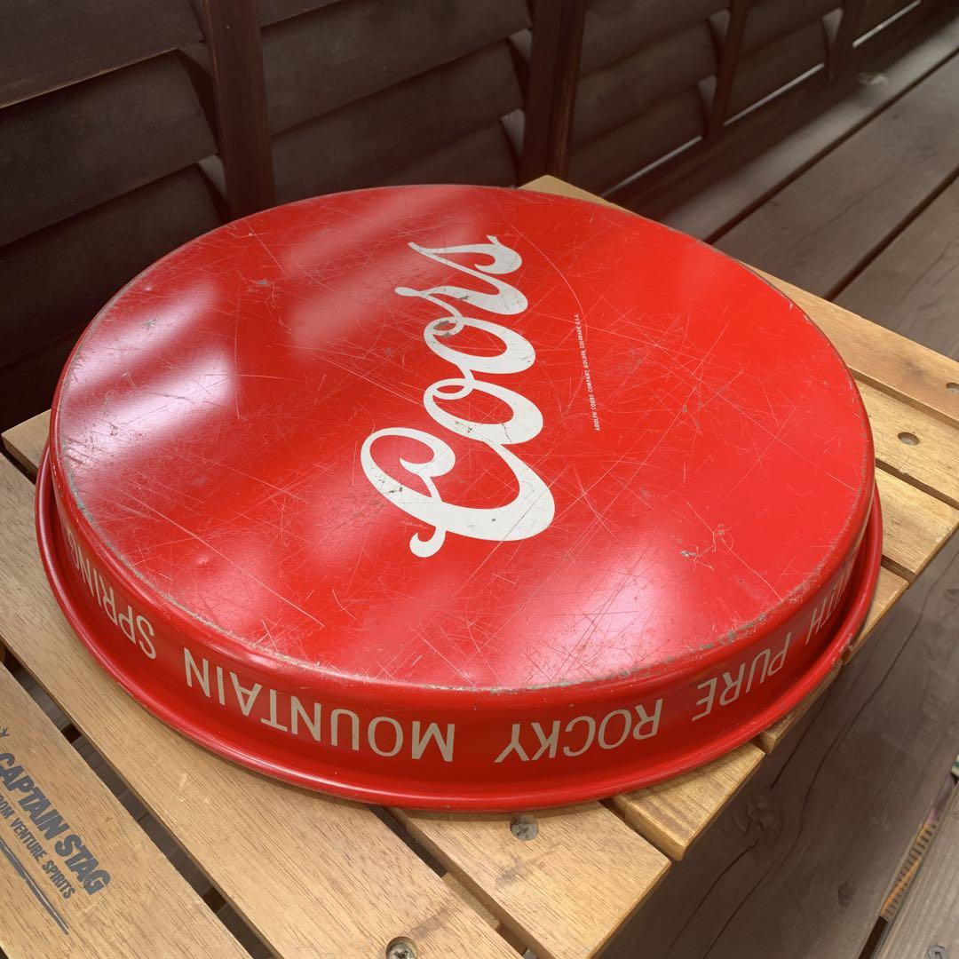 Coors beer 赤色トレイ 約33cm