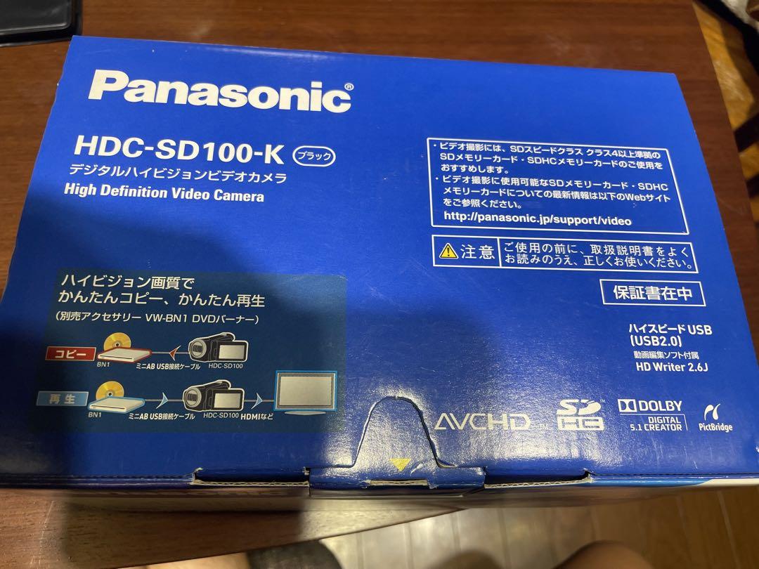 Panasonic デジタルハイビジョンビデオカメラ HDC-SD100-K