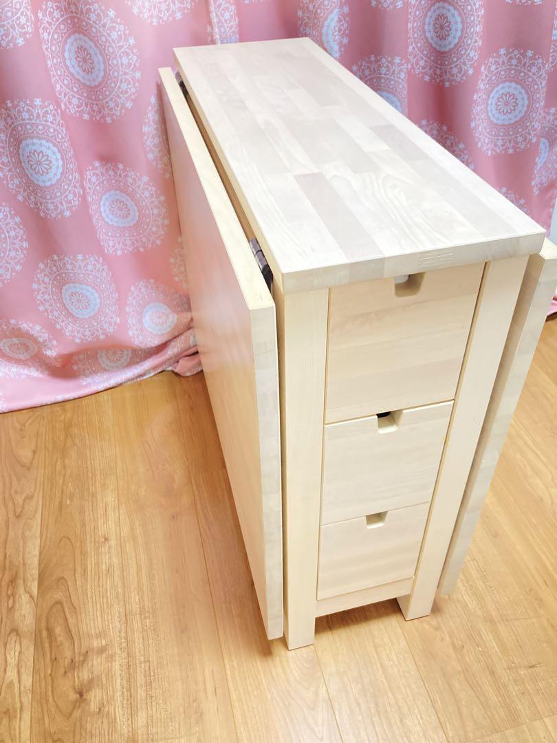 「送料込」IKEA NORDEN 折りたたみダイニングテーブル ノールデン