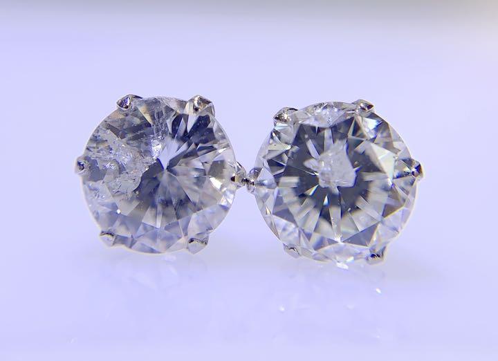 人気在庫あ 新品 pt900 一粒 ダイヤモンド 0.560ct 0.672ct 両耳ピアス XMon8-m22101786375 人気在庫