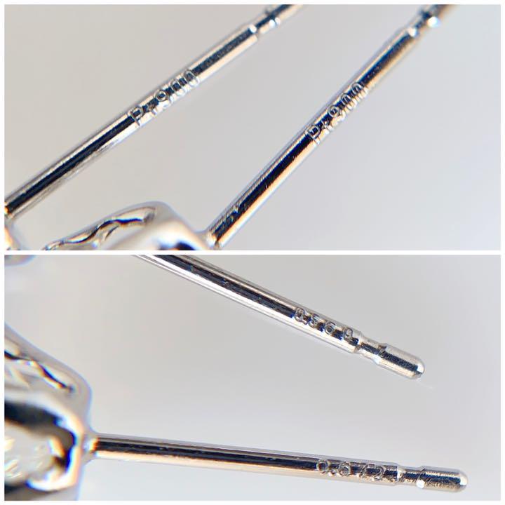 人気在庫あ 新品 pt900 一粒 ダイヤモンド 0.560ct 0.672ct 両耳ピアス XMon8-m22101786375 人気在庫