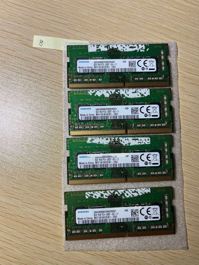 DDR4 32GB （8GB x4枚） PC4-2400T メモリ SODIMM