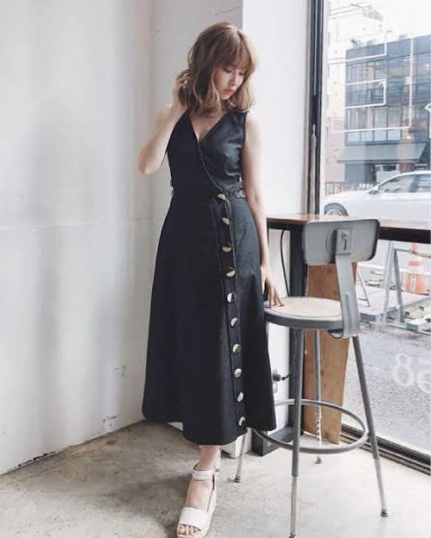 herlipto Tencel Denim Long Dress M