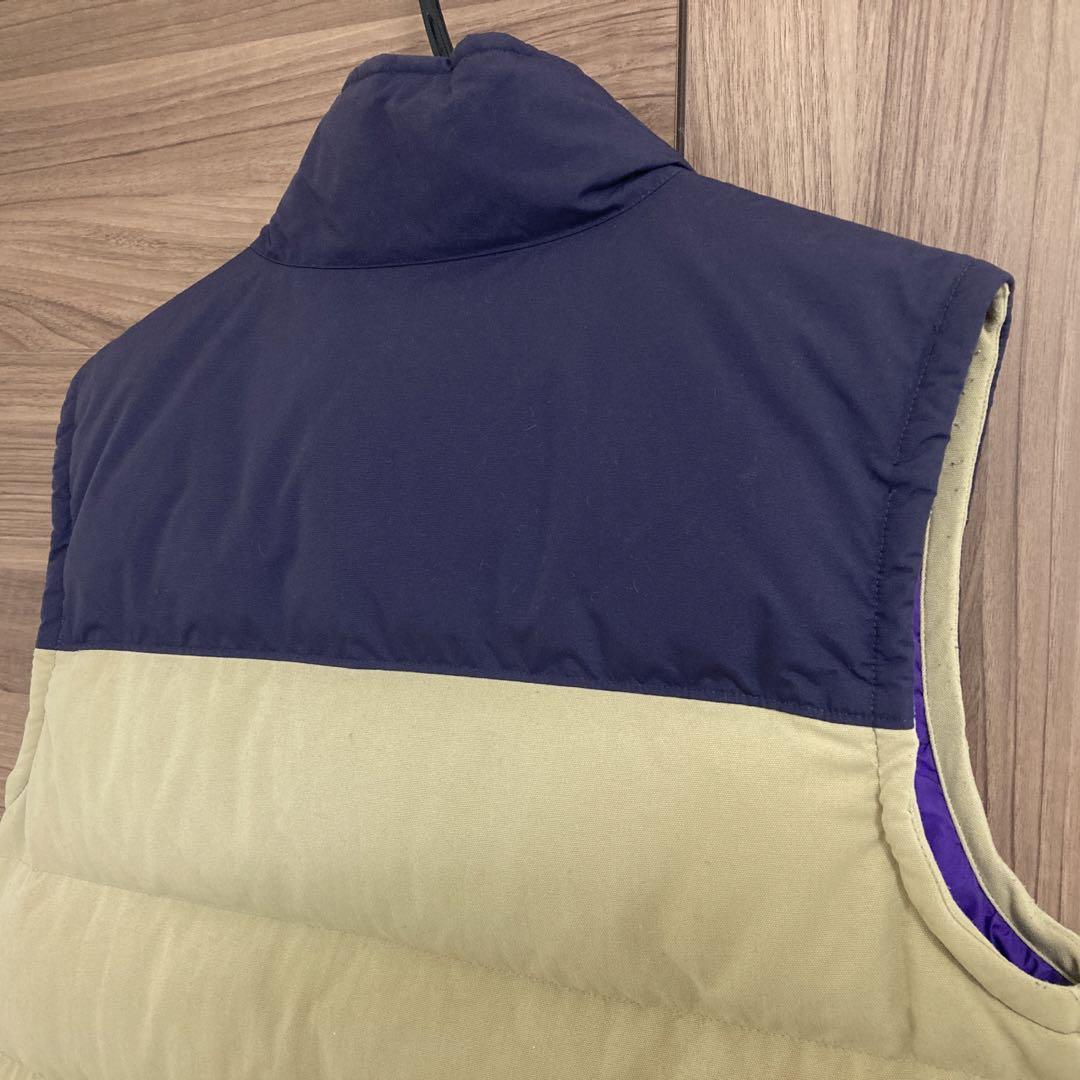 patagonia ダウンベスト ベージュ・ネイビー