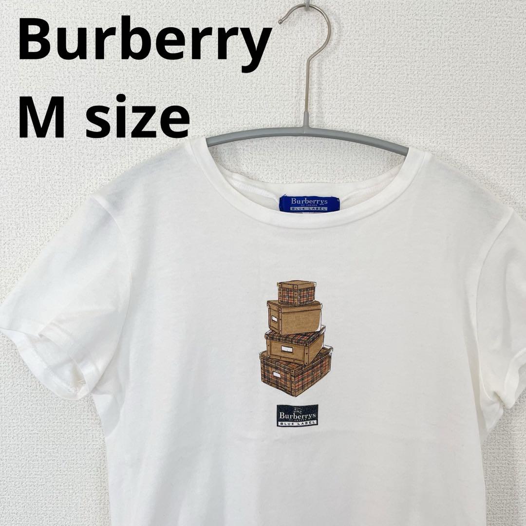 Burberry バーバリー Tシャツ 白 ロゴ ノバチェック