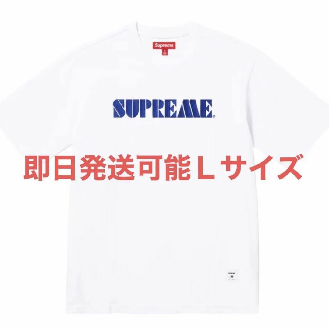 Supreme Stencil Embroidered S/S Topホワイト 画像1
