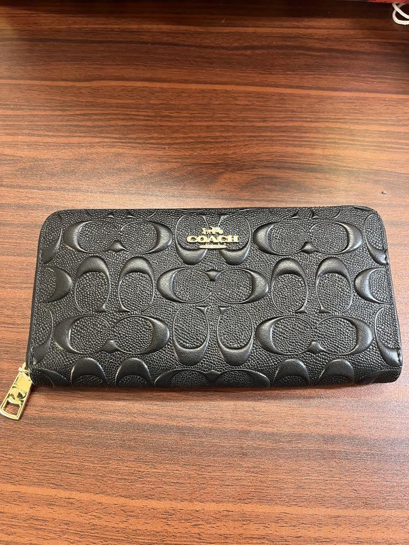 Coach ブラック レザー 長財布