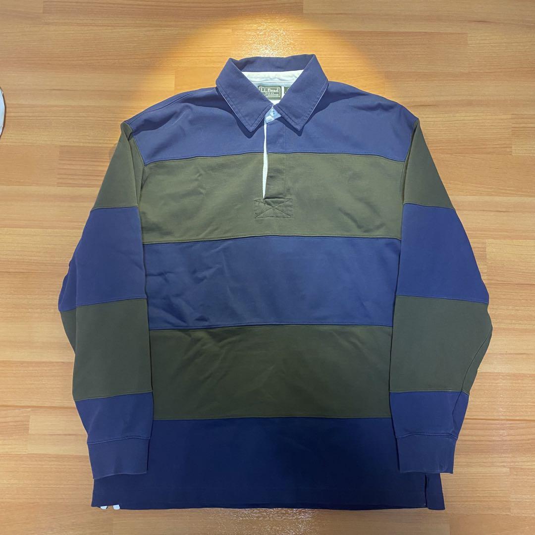 エルエルビーン L.L.bean ラガーシャツ ポロシャツ ボーダー 古着
