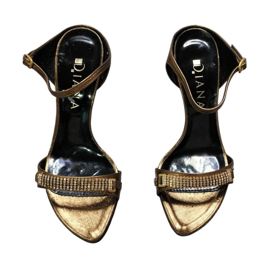 【極美品】DIANA ダイアナ サンダル ラメ グリッター ストラップ ヒール