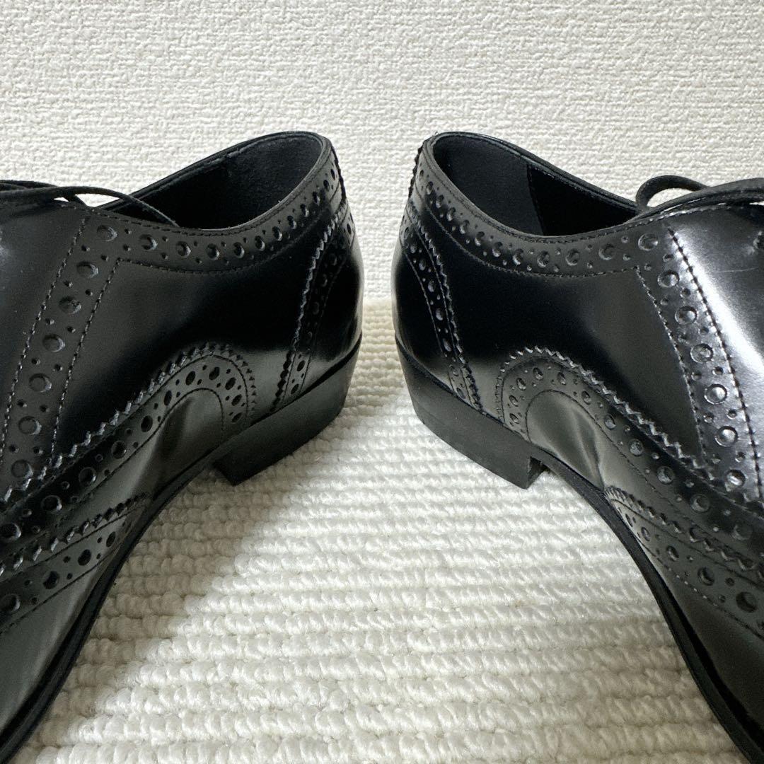 【極美品】セリーヌ CELINEジャクノ ウイングチップ　シューズ　レザー　黒