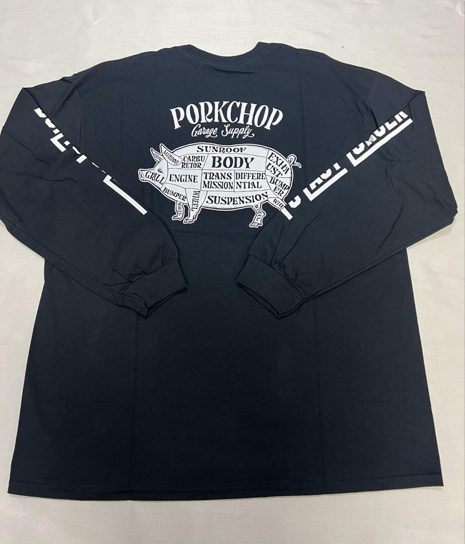 Porkchop Garage Supply 長袖カットソー L 黒