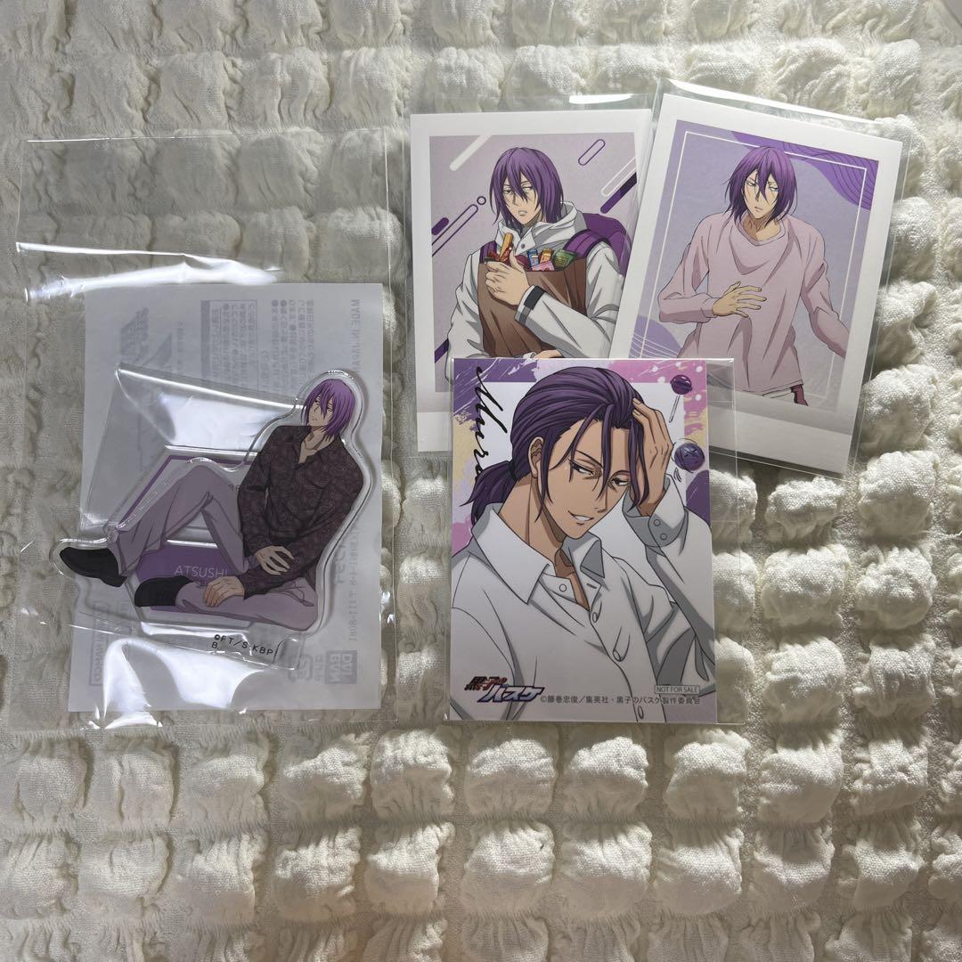 黒子のバスケ 紫原敦 当選品アクリルスマホスタンド リピーターキャンペーン 黒子のバスケ 紫原敦 アクリルクロック リピーターキャンペーン