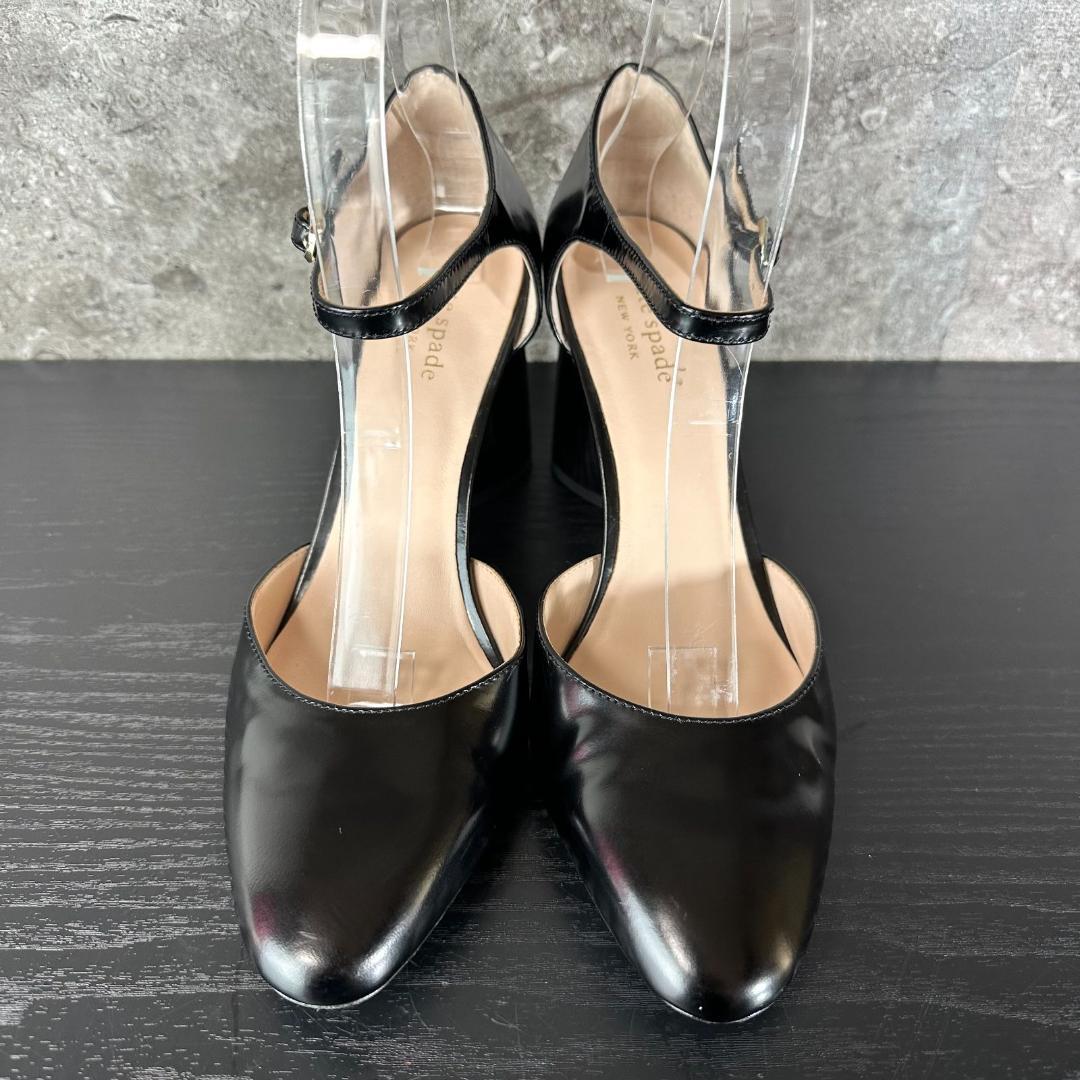 S297 kate spade スペード型太ヒールパンプス7.5(24.5cm)