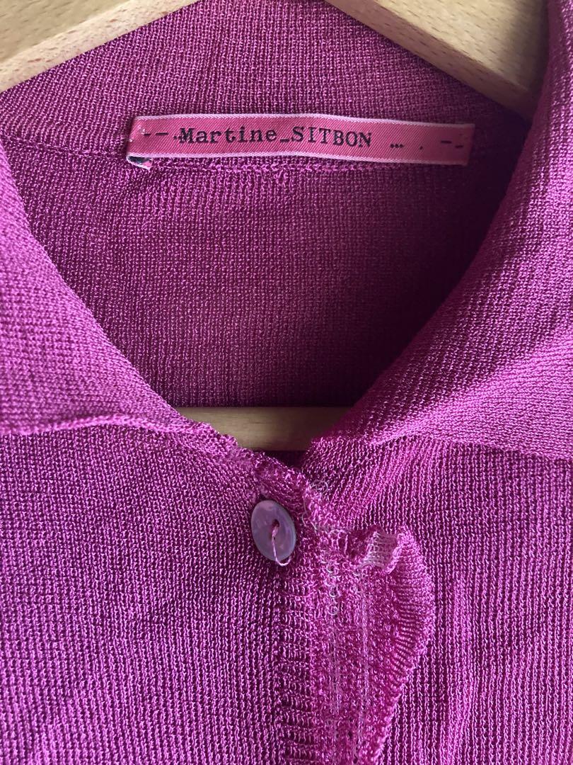 Martine SITBON ピンク カーディガン - メルカリ