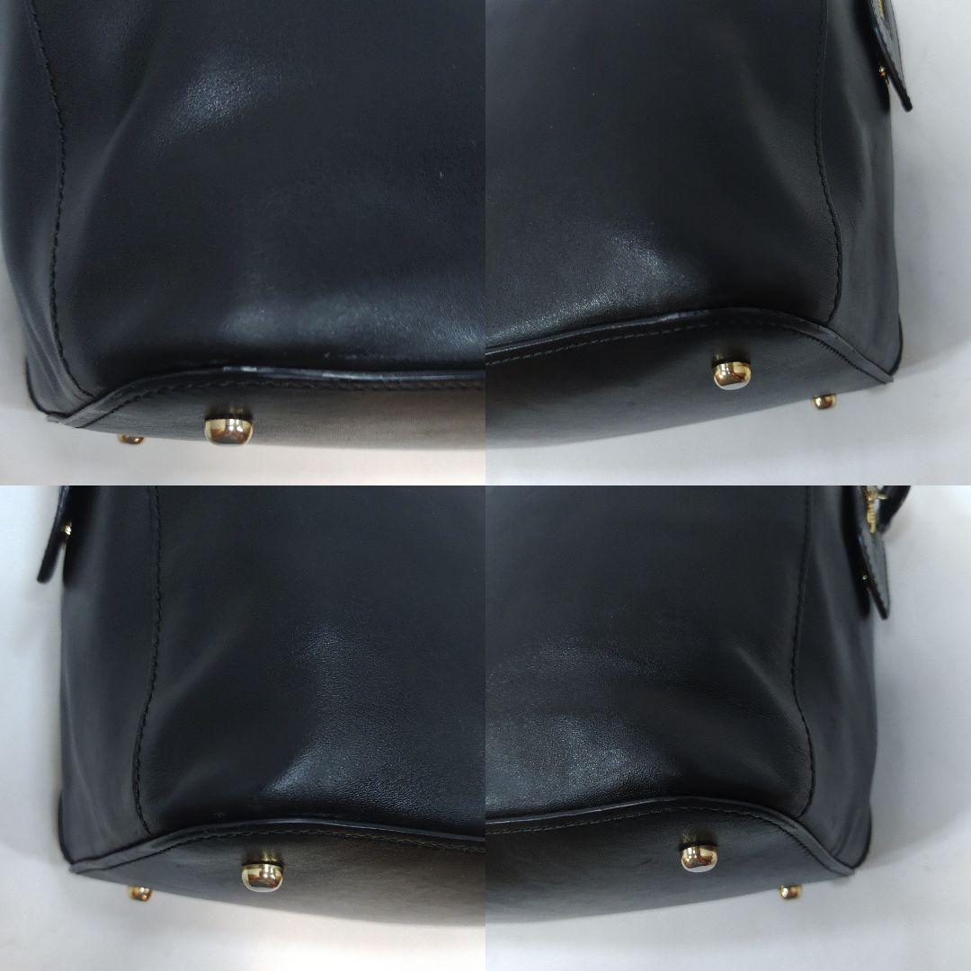 【美品】バリー キッセン ビジネスバッグ 2way ショルダー オールレザー 黒