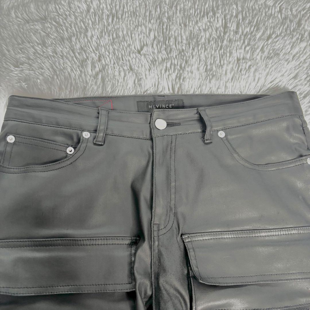 ✨即完売品✨【MLVINCE/メルヴィンス】パラシュートカーゴパンツ　レザー