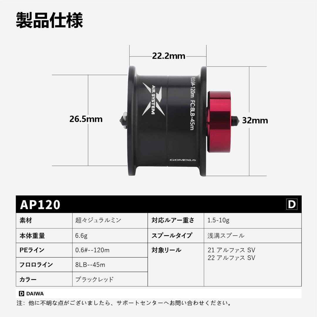 アルファスsvtw 800 ゴメクサスベイトフィネススプール