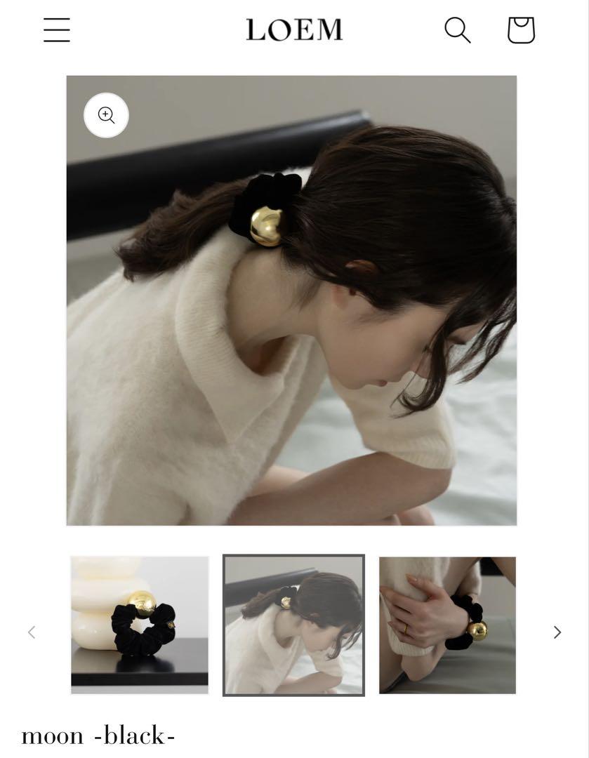 入荷nowオンラインストア LOEM TOKYO メルカリ - シュシュ ブラックmoon ロエムトウキョウ アクセサリー