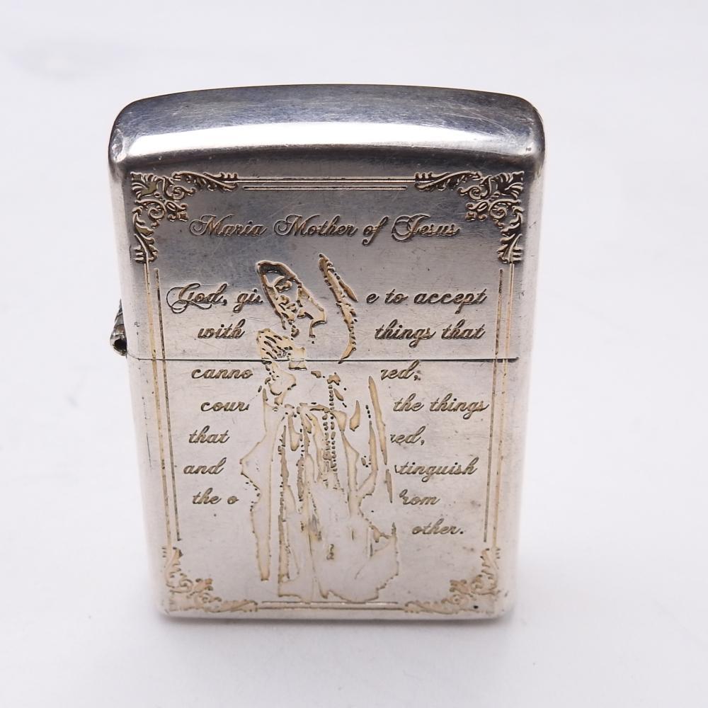 ZIPPO オイルライター シルバー マリア様デザイン　2011年製 ジッポー skazaninapolysk.pl