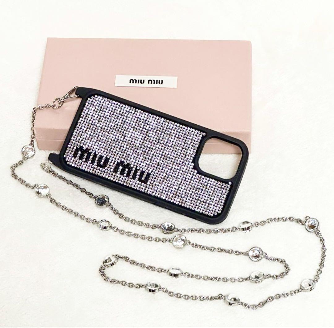 売れ筋がひ新作！ ロゴが目立つ◇miumiu◇ミュウミュウ iPhone12/12Pro ケース iPhoneアクセサリー